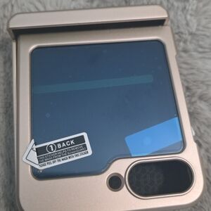 Gold/ Pink Tint Flip Phone Case Galaxy Samsung  Phone 6 Brand New